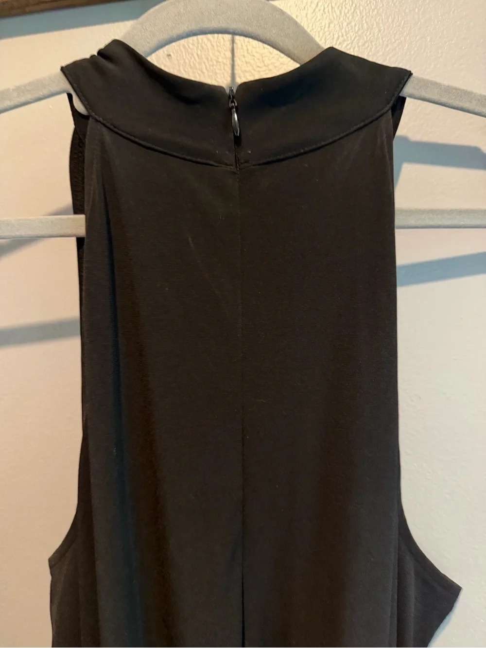 Chicos Classic Gaucho Black Sleeveless Jumpsuit with Waist Tie - Picture 6 of 6